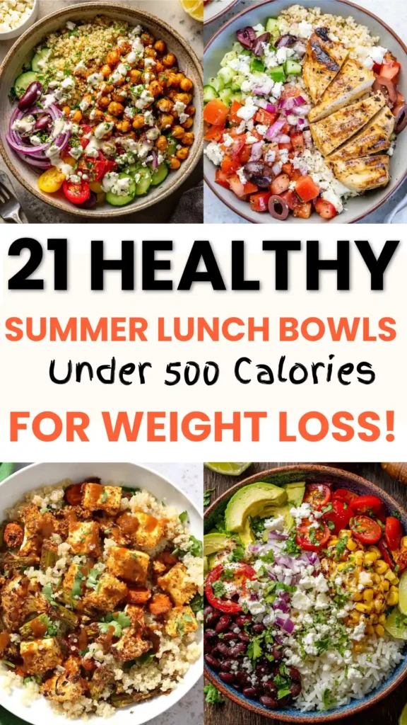 21 Light Summer Lunch Bowl Ideas (Under 500 kcal)