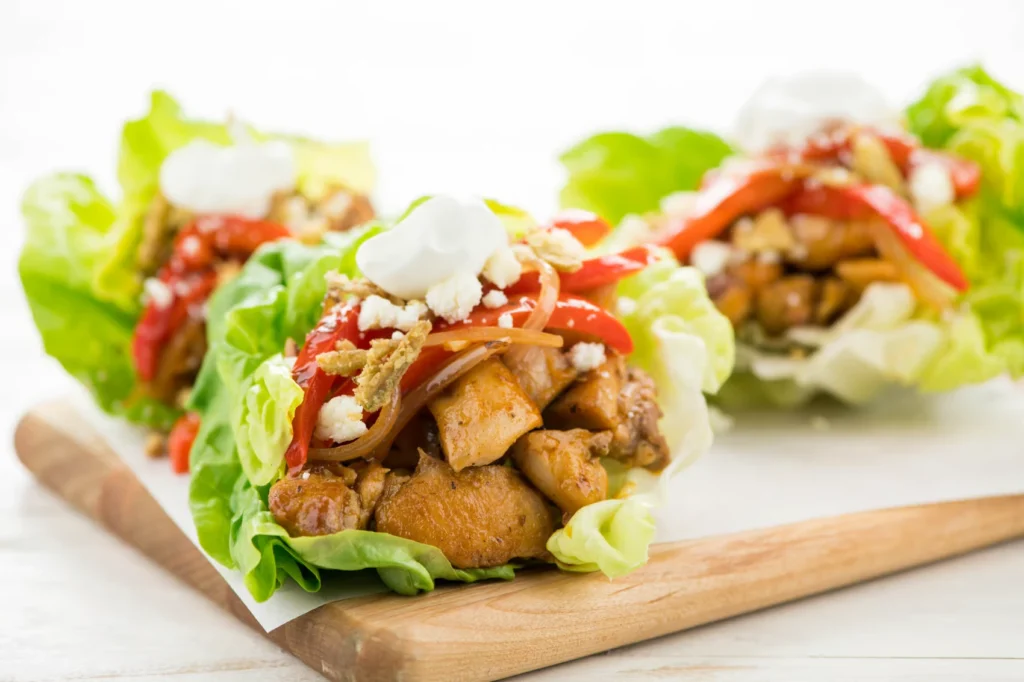 Chicken Fajita Lettuce Wraps