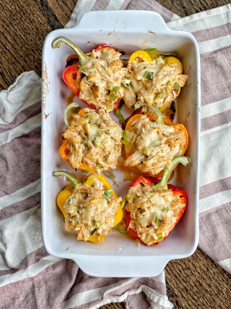  Creamy Salsa Chicken Stuffed Peppers