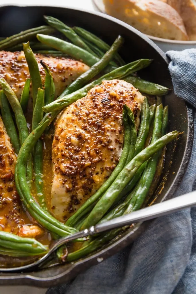  Honey Mustard Chicken Green Bean Skillet