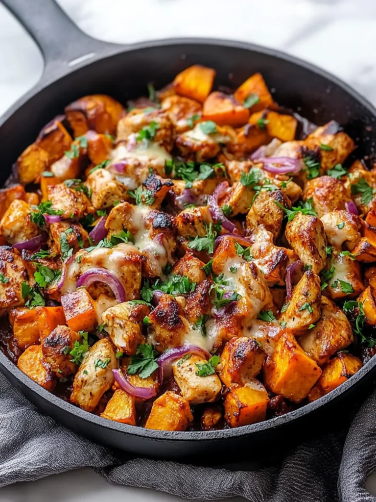 BBQ Chicken Sweet Potato Skillet